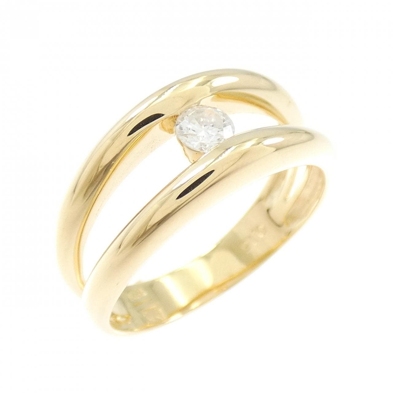 K18YG ダイヤモンド リング 0.15CT