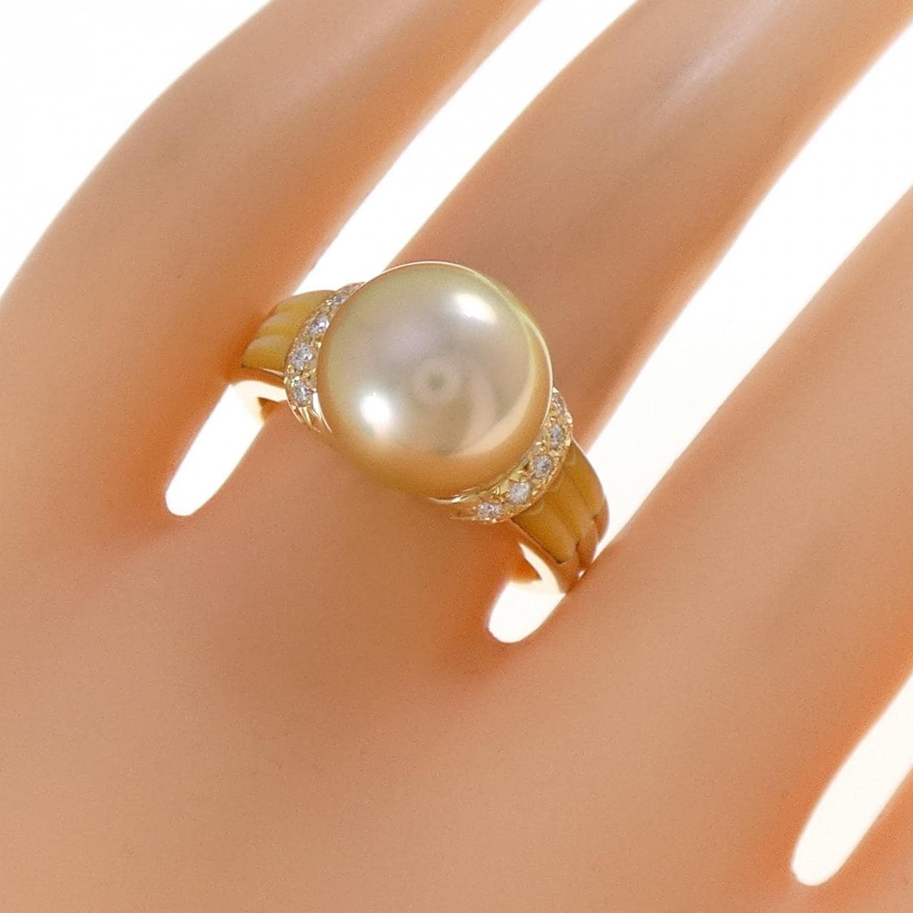 タサキ 白蝶パール リング 11.2mm