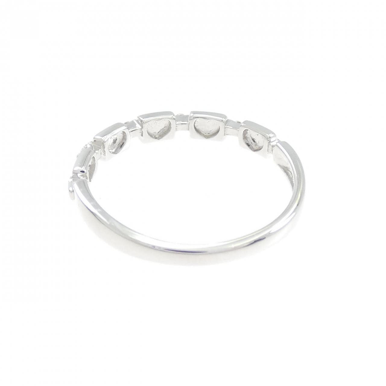 スタージュエリー K10WG リング 0.01CT