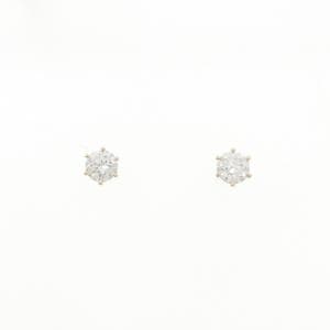 【リメイク】K18YG/ST ダイヤモンド ピアス 0.205CT 0.211CT G SI1-2 EXT