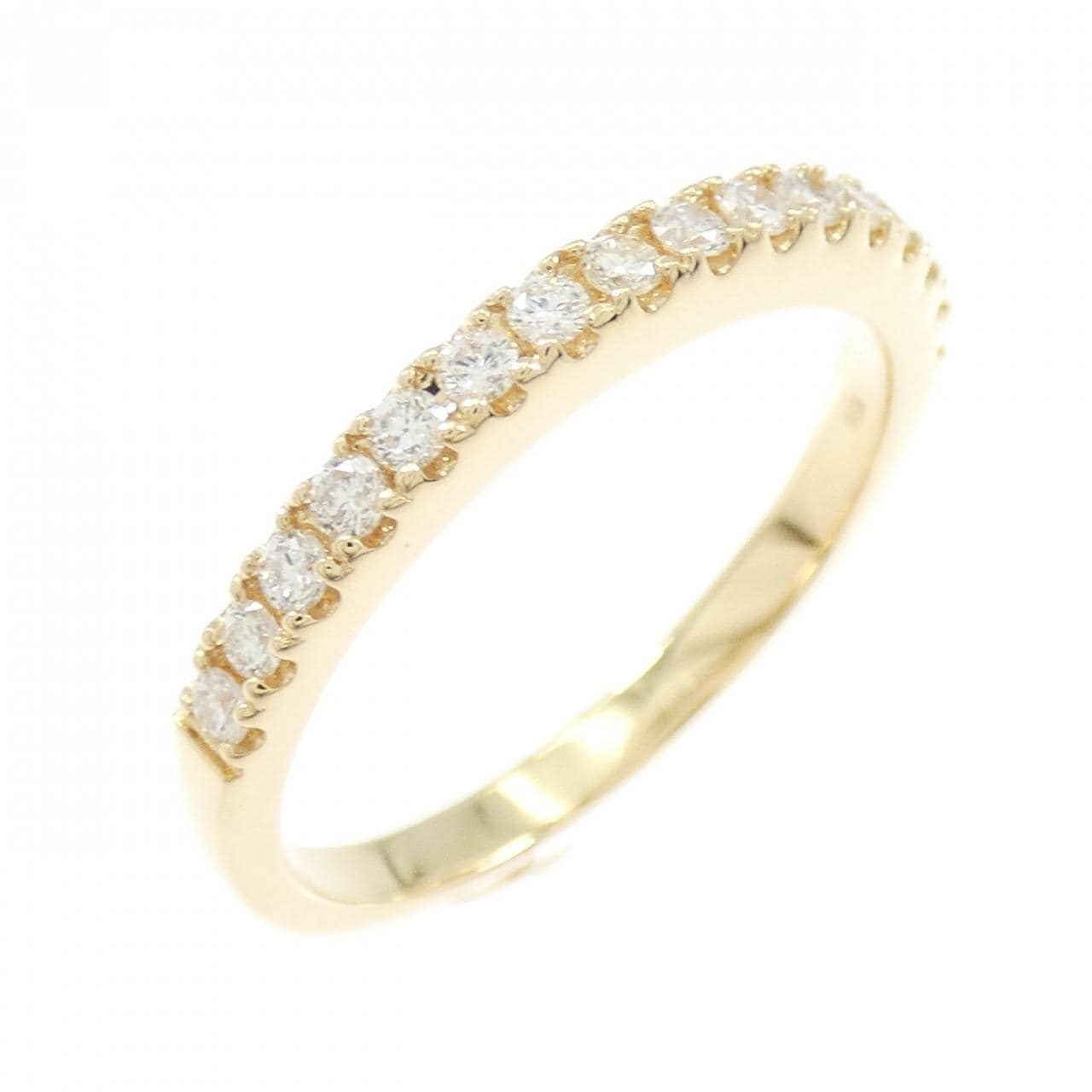 【リメイク】K18YG ハーフエタニティ ダイヤモンド リング 0.32CT