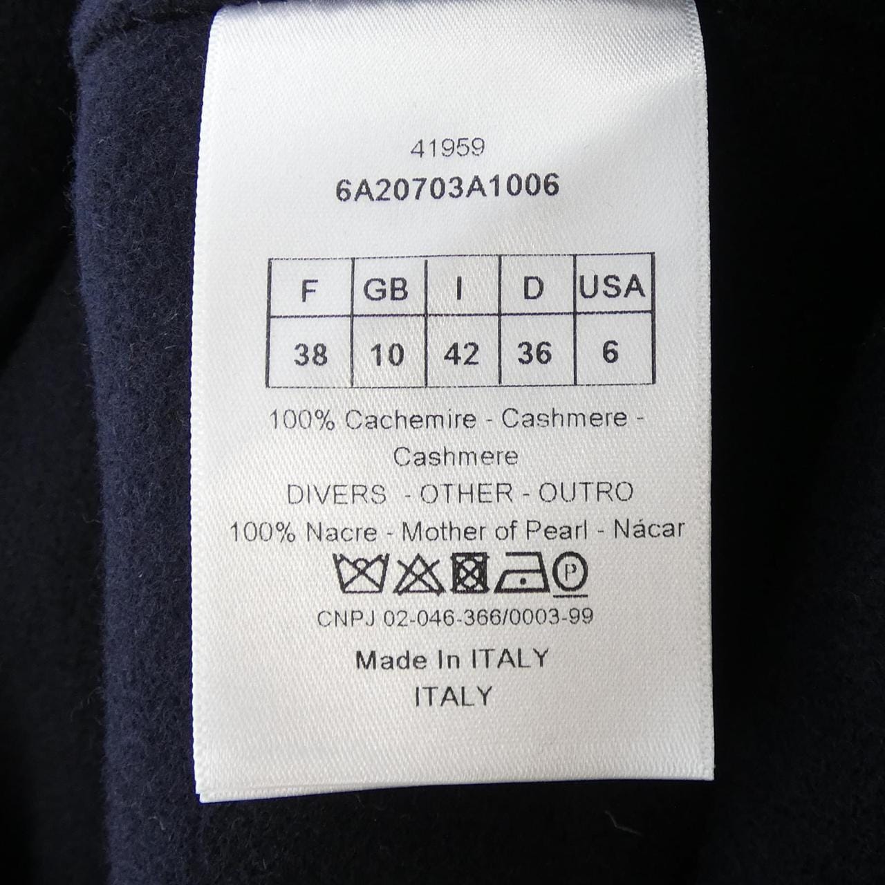 クリスチャンディオール CHRISTIAN DIOR 6A20703A1006 コート