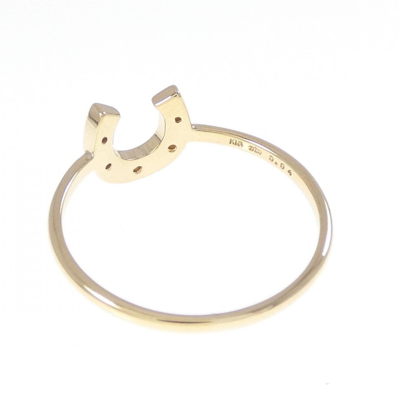 Ethe 馬蹄形鑽石戒指 0.04CT