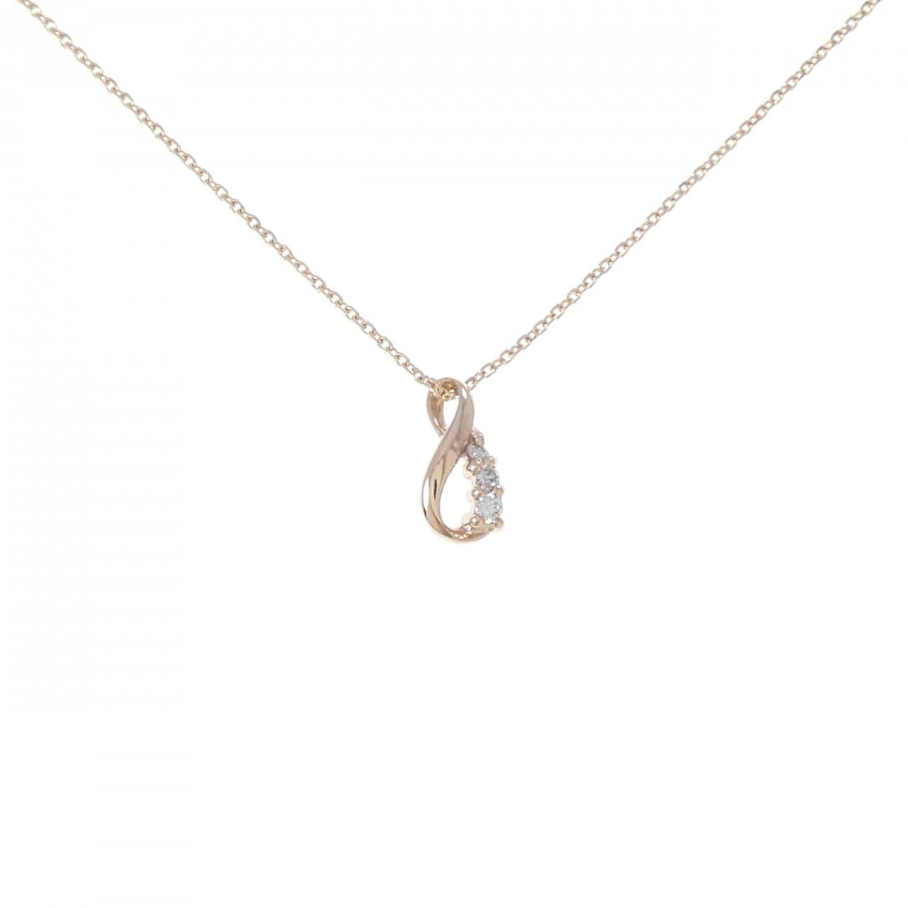 K10PG ダイヤモンド ネックレス 0.04CT