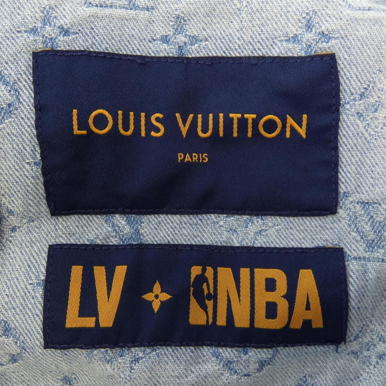 ルイヴィトン LOUIS VUITTON NBAジップスルーフーディ HLA01WUZD デニムジャケット