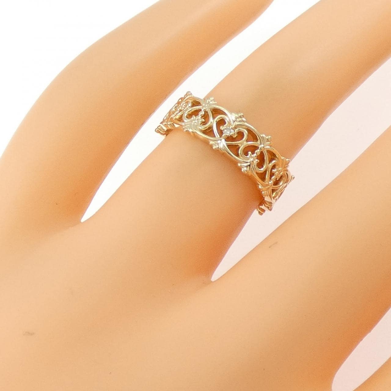 アガット ダイヤモンド リング 0.008CT
