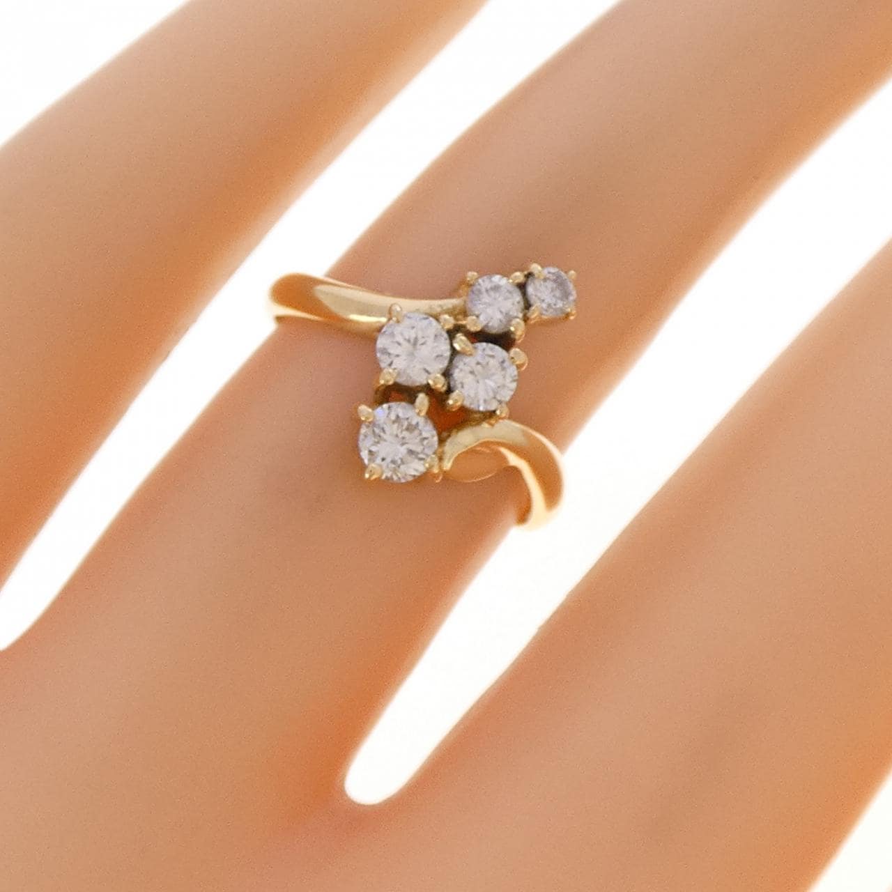 K18YG ダイヤモンド リング 0.50CT