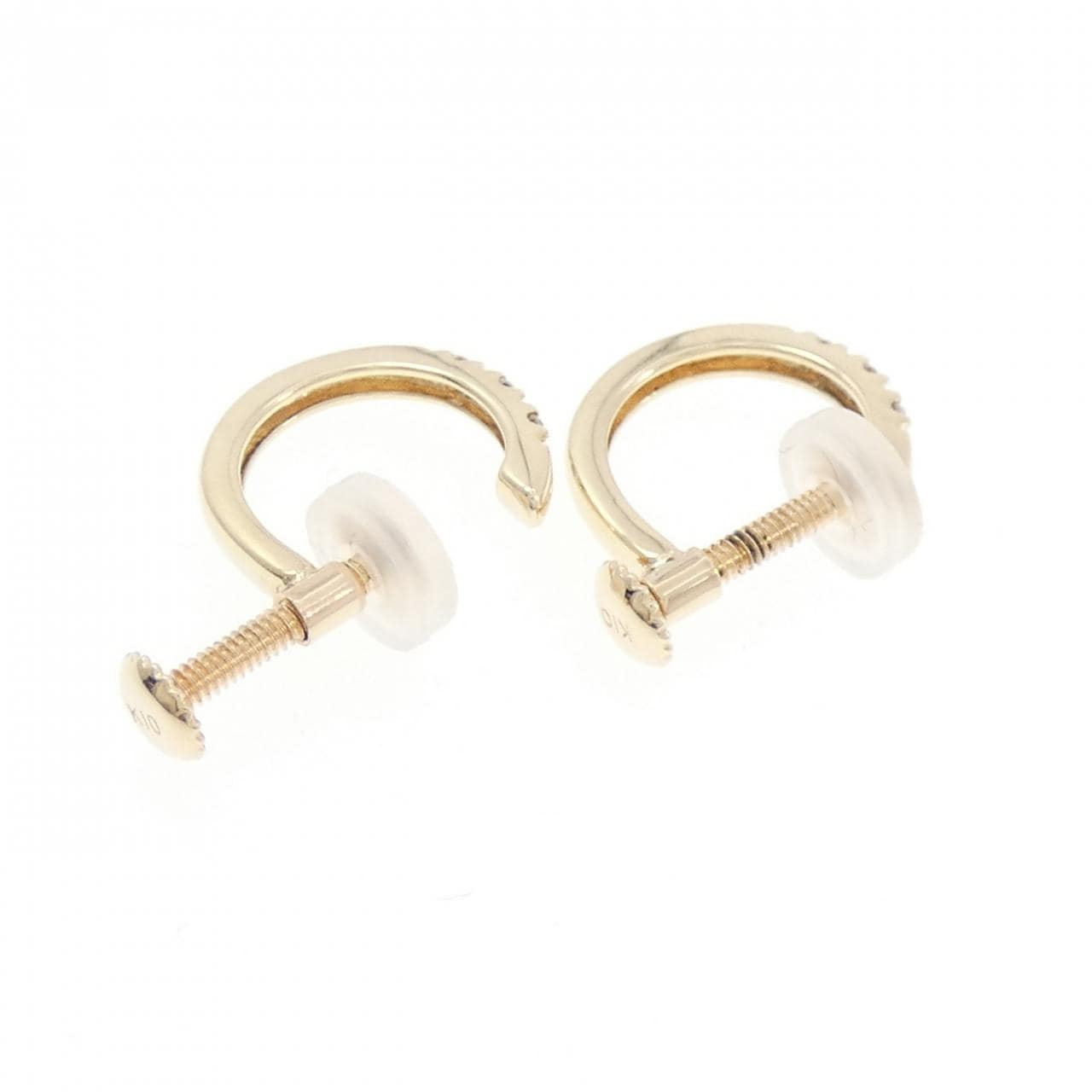 K10YG ダイヤモンド イヤリング