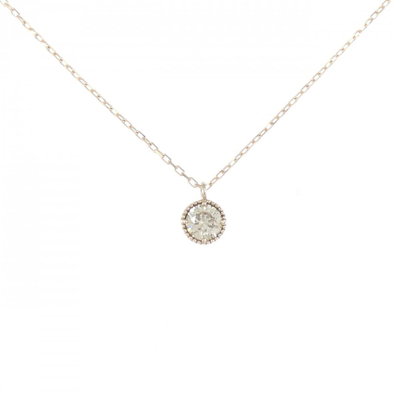 K18PG ダイヤモンド ネックレス 0.30CT