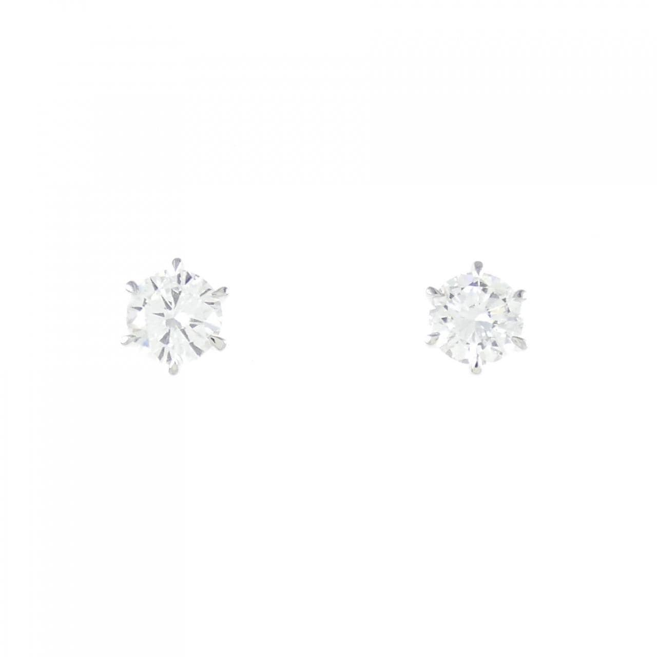 [Remake] PT/ST Diamond earrings 0.309CT 0.318CT F SI1 GOOD