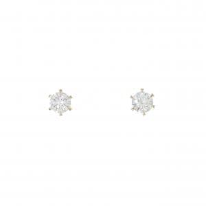 【リメイク】K18YG/ST ダイヤモンド ピアス 0.272CT 0.278CT E-F VS2 EXT