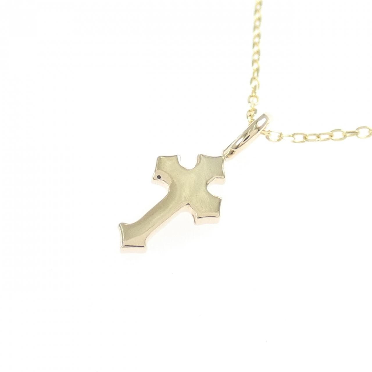 K10YG クロス ネックレス