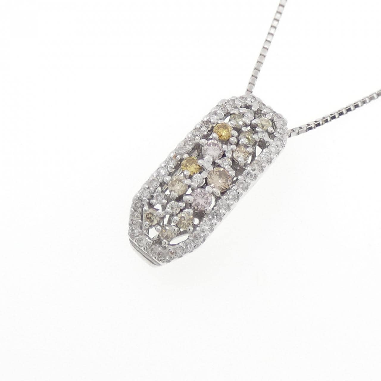 K18WG ダイヤモンド ネックレス 0.50CT