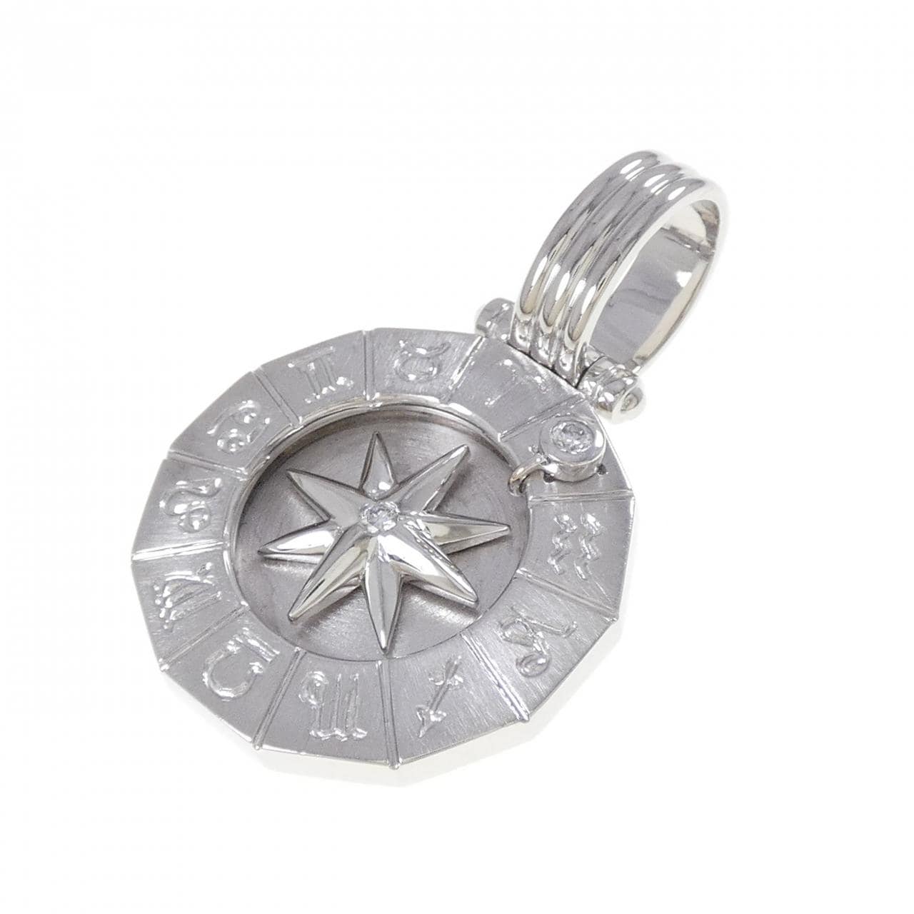 PT900 ダイヤモンド ペンダント 0.12CT