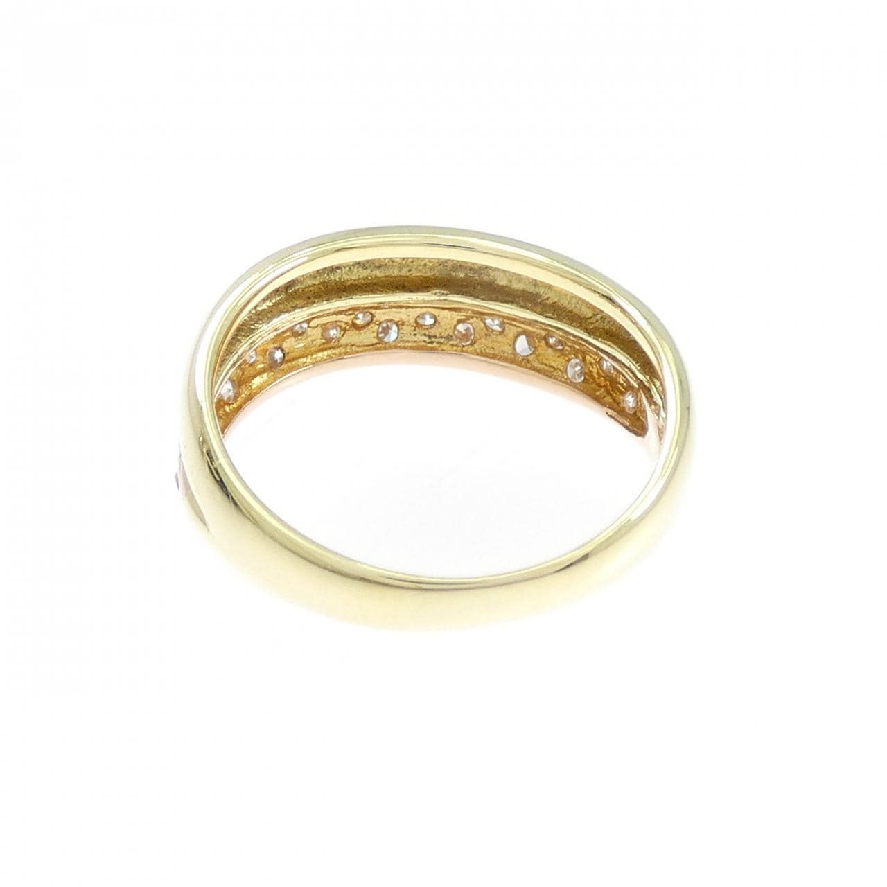 K18YG/K18PG ダイヤモンド リング 0.17CT