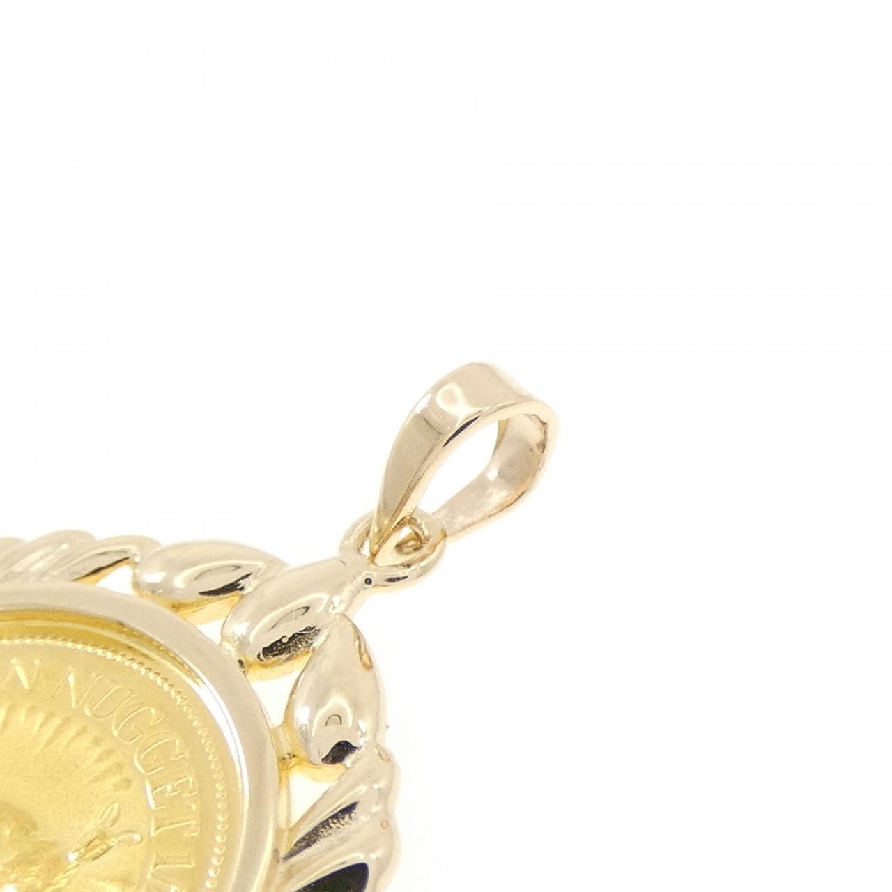 585YG(枠) コイン ペンダント