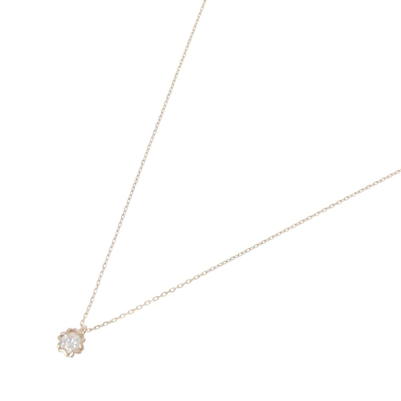 K18PG ダイヤモンド ネックレス 0.10CT