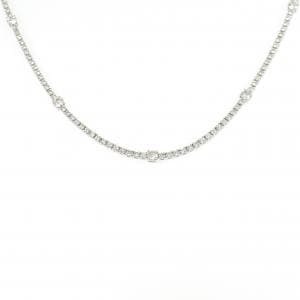 K18WG ダイヤモンド ネックレス 3.00CT