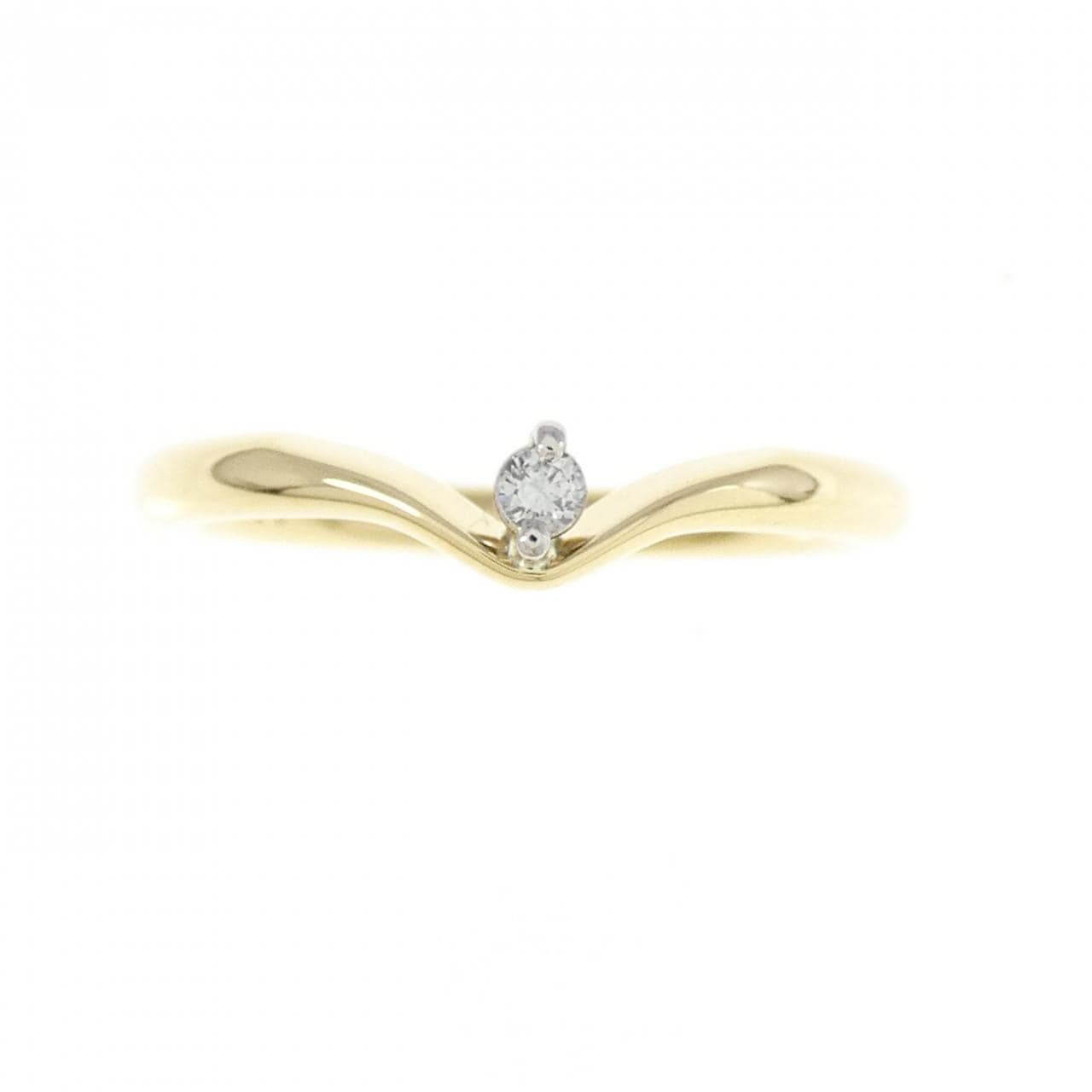 K18YG/K18WG ダイヤモンド リング 0.03CT
