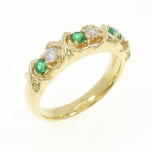 K18YG エメラルド リング 0.18CT