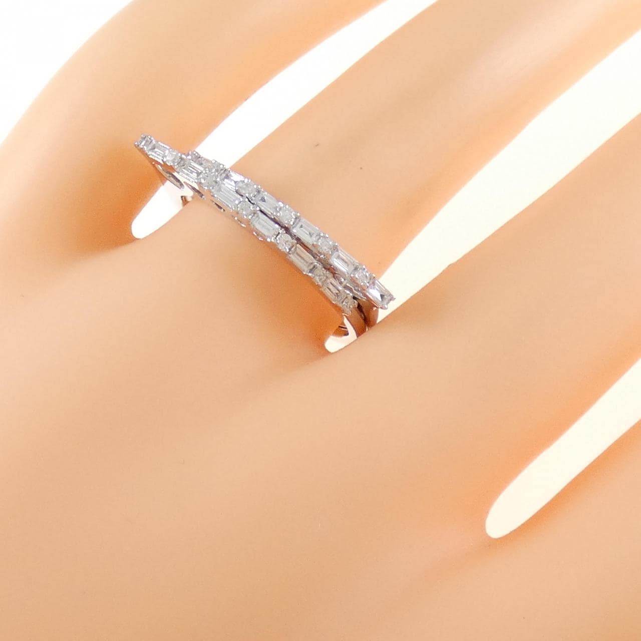 K18WG ダイヤモンド リング 0.30CT