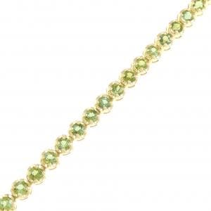 K18YG ペリドット ブレスレット 3.24CT