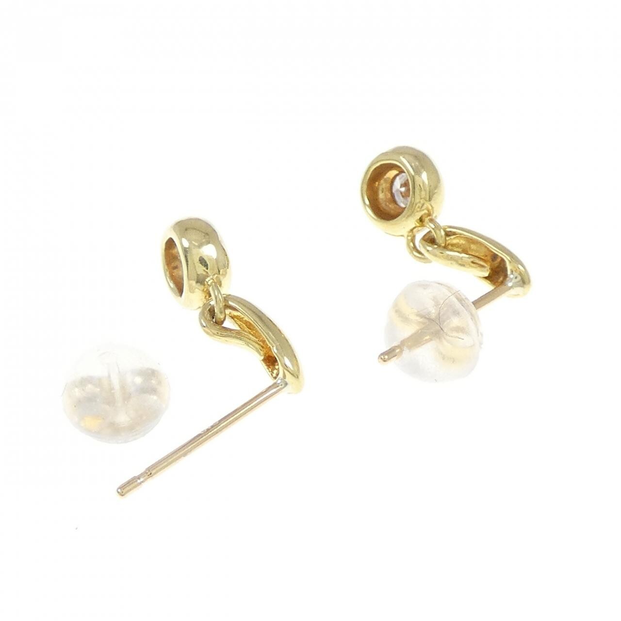 K18YG Diamond earrings 0.20CT