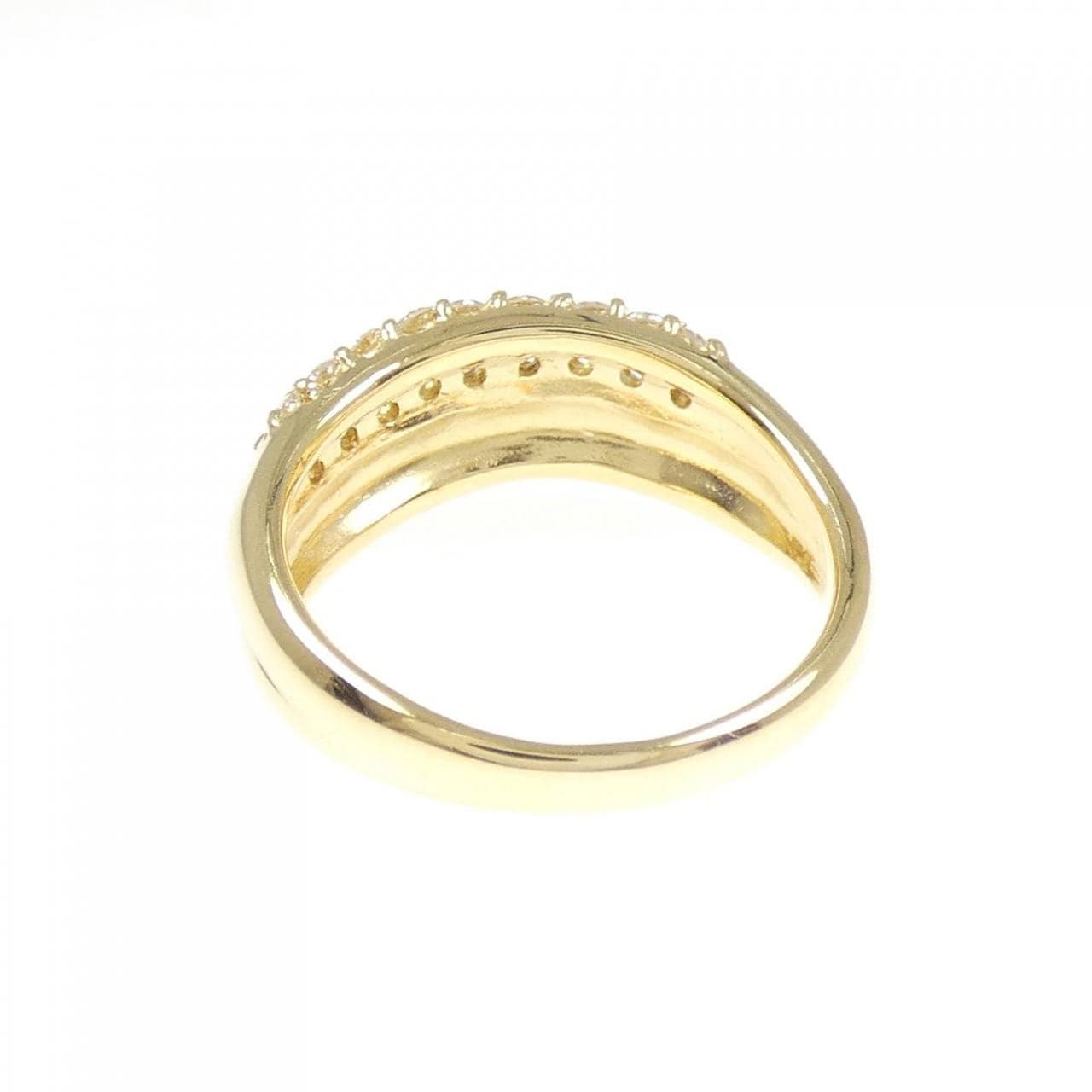 K18YG ダイヤモンド リング 0.36CT