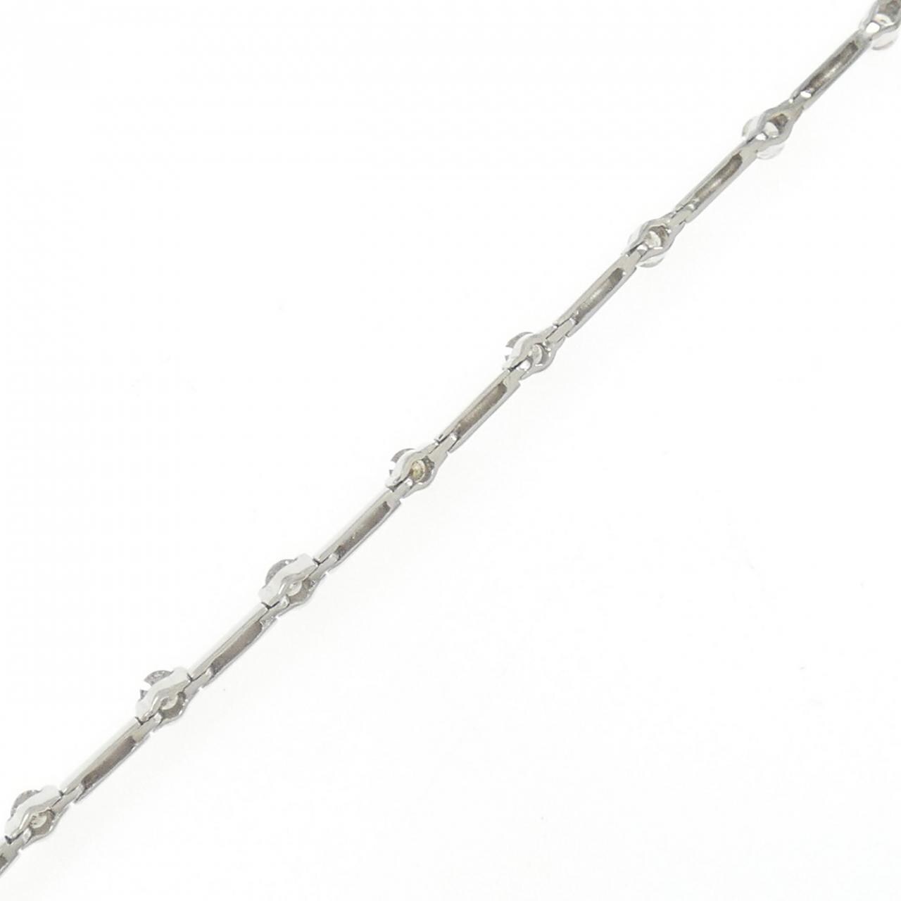 K18WG ダイヤモンド ブレスレット 1.02CT