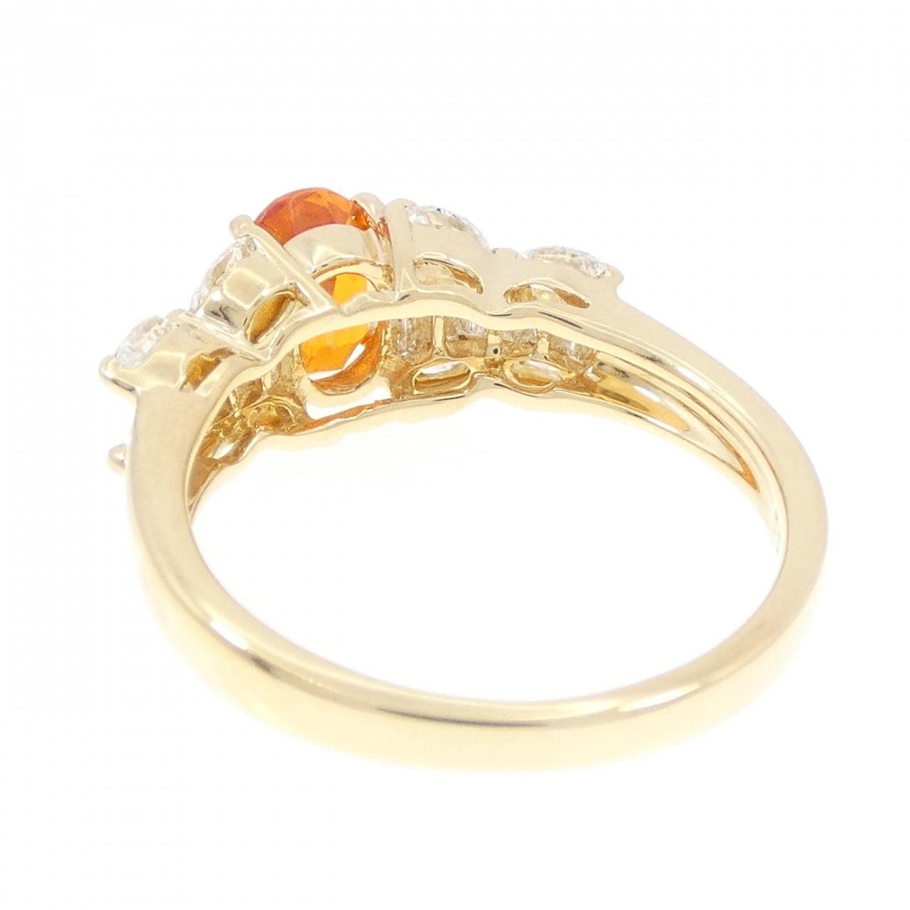 K18YG ガーネット リング 1.26CT