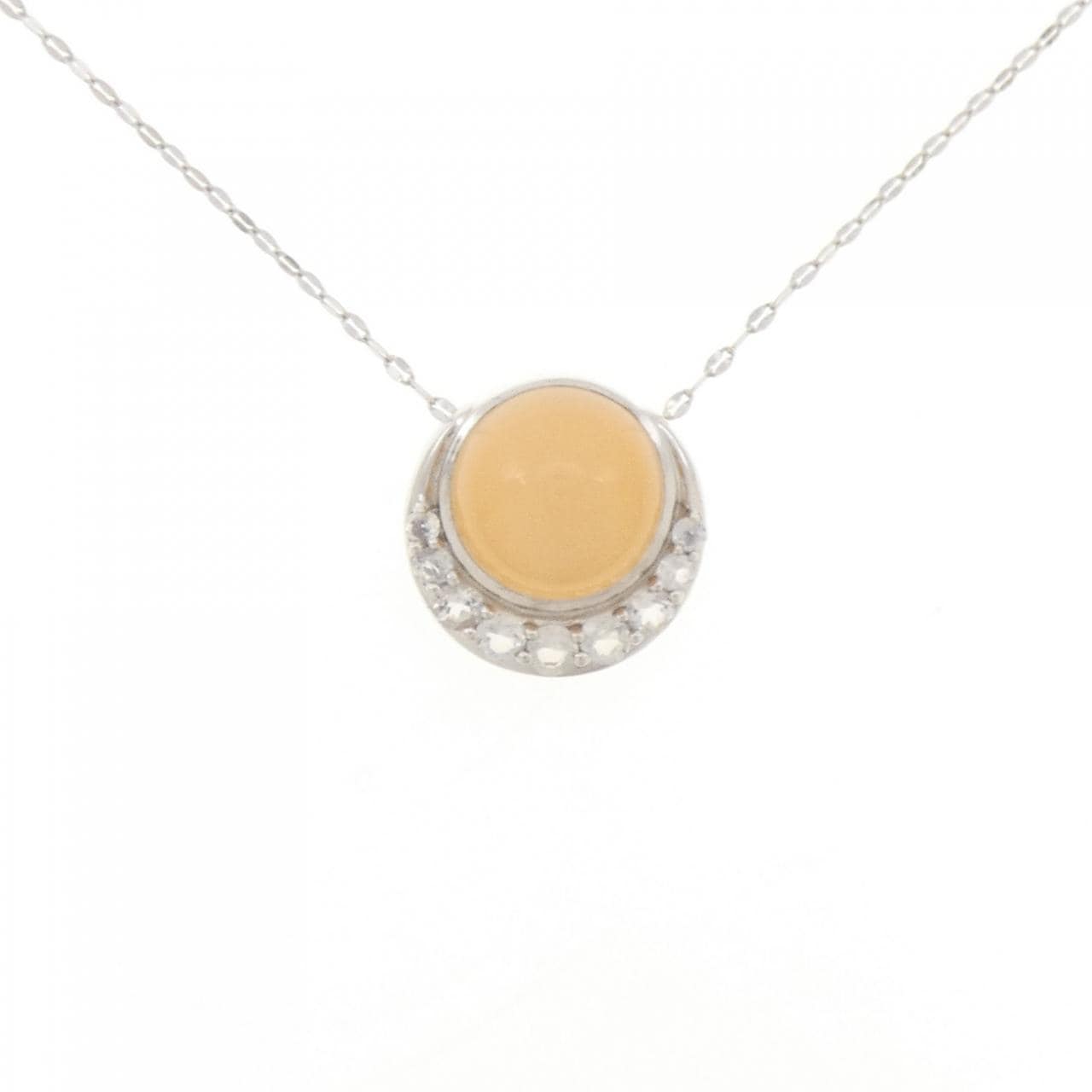 ジーエスティービー ムーンストーン ネックレス 7.00CT