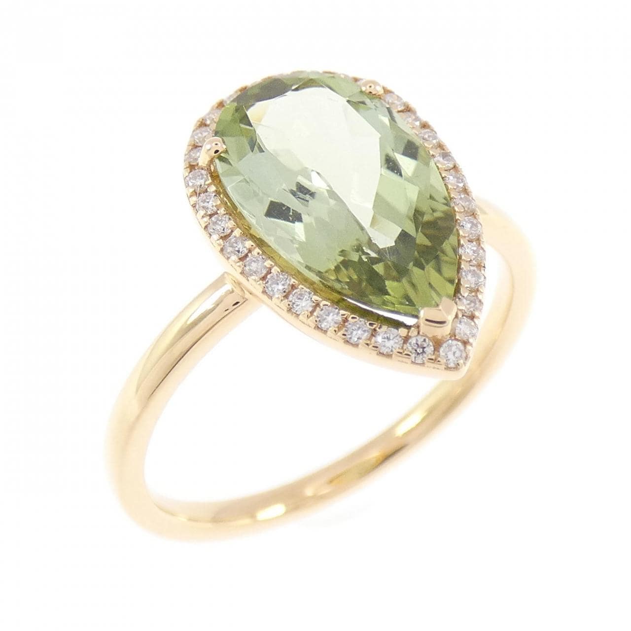 【新品】K18YG トルマリン リング 1.90CT