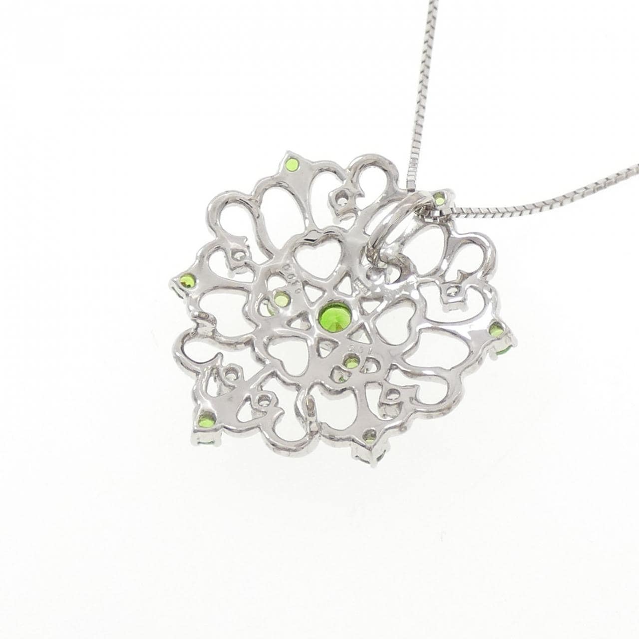 K18WG デマントイドガーネット ネックレス 0.61CT