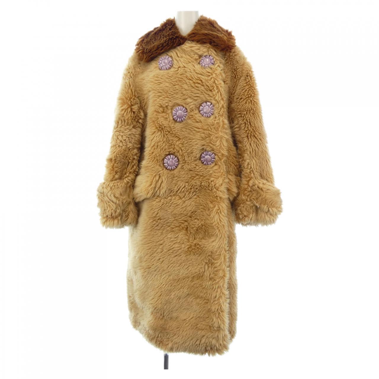 MIU MIU Miu faux fur coat MS1411 1PS2