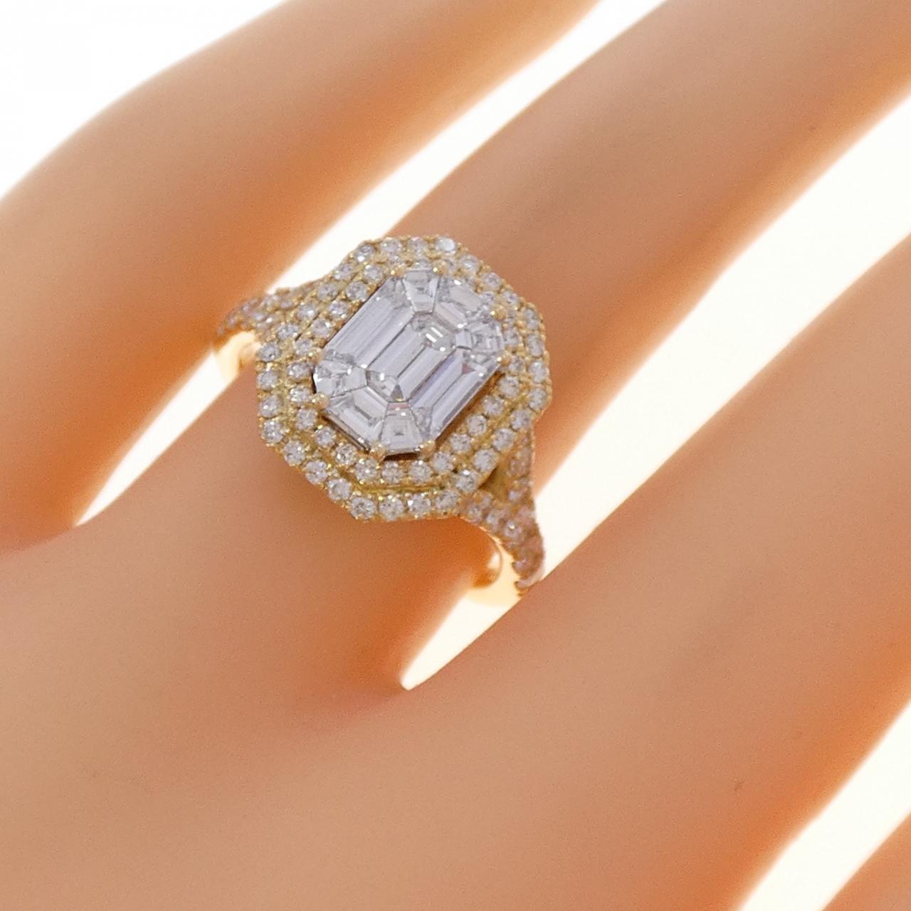 K18YG ダイヤモンド リング 0.67CT