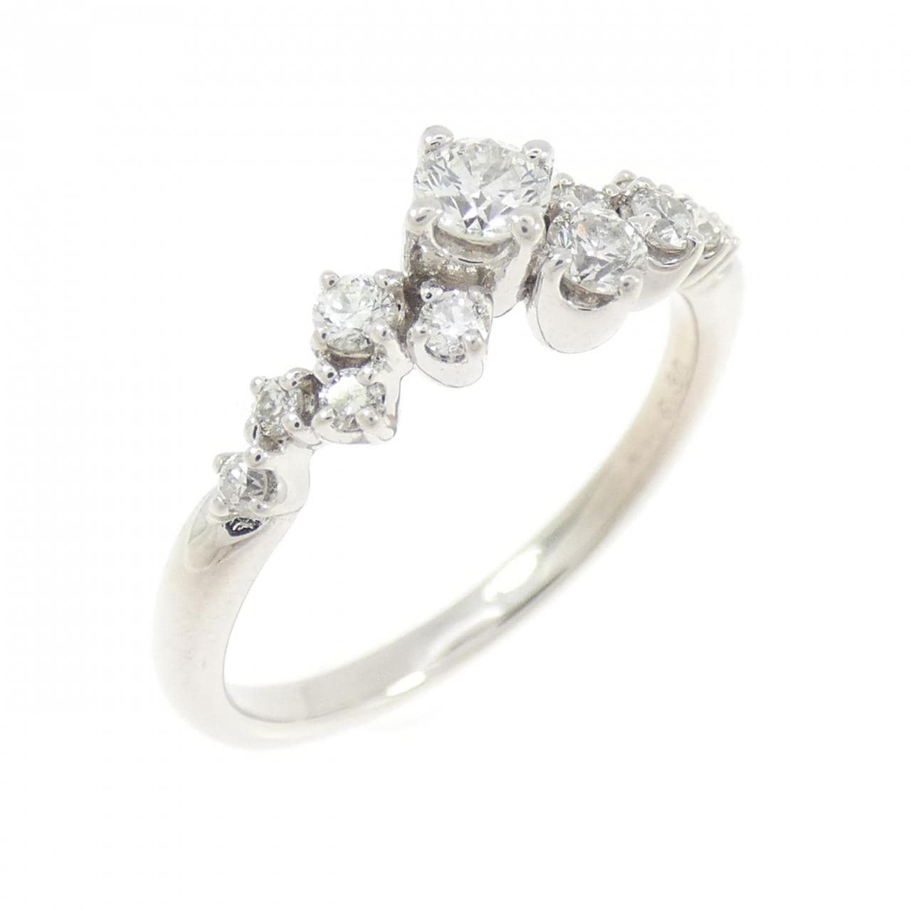 K18WG ダイヤモンド リング 0.30CT