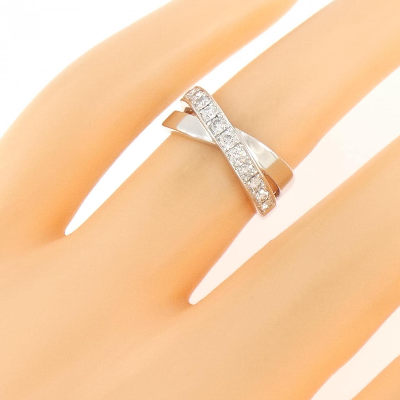 K18WG ダイヤモンド リング 0.36CT