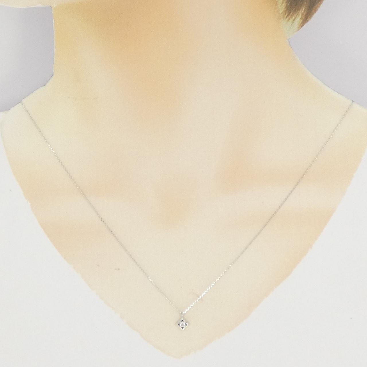 K10WG ダイヤモンド ネックレス 0.057CT