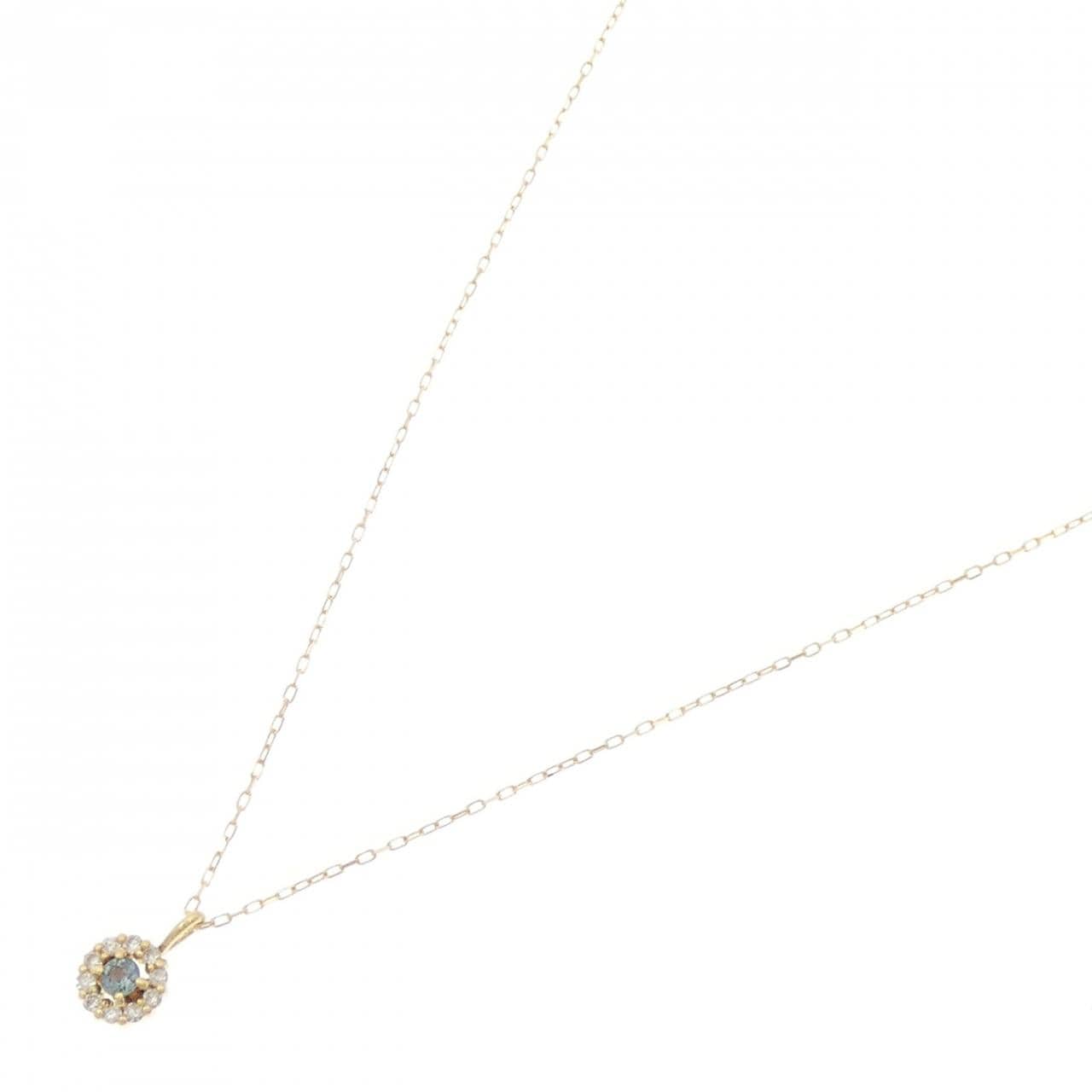 K18YG アレキサンドライト ネックレス 0.03CT