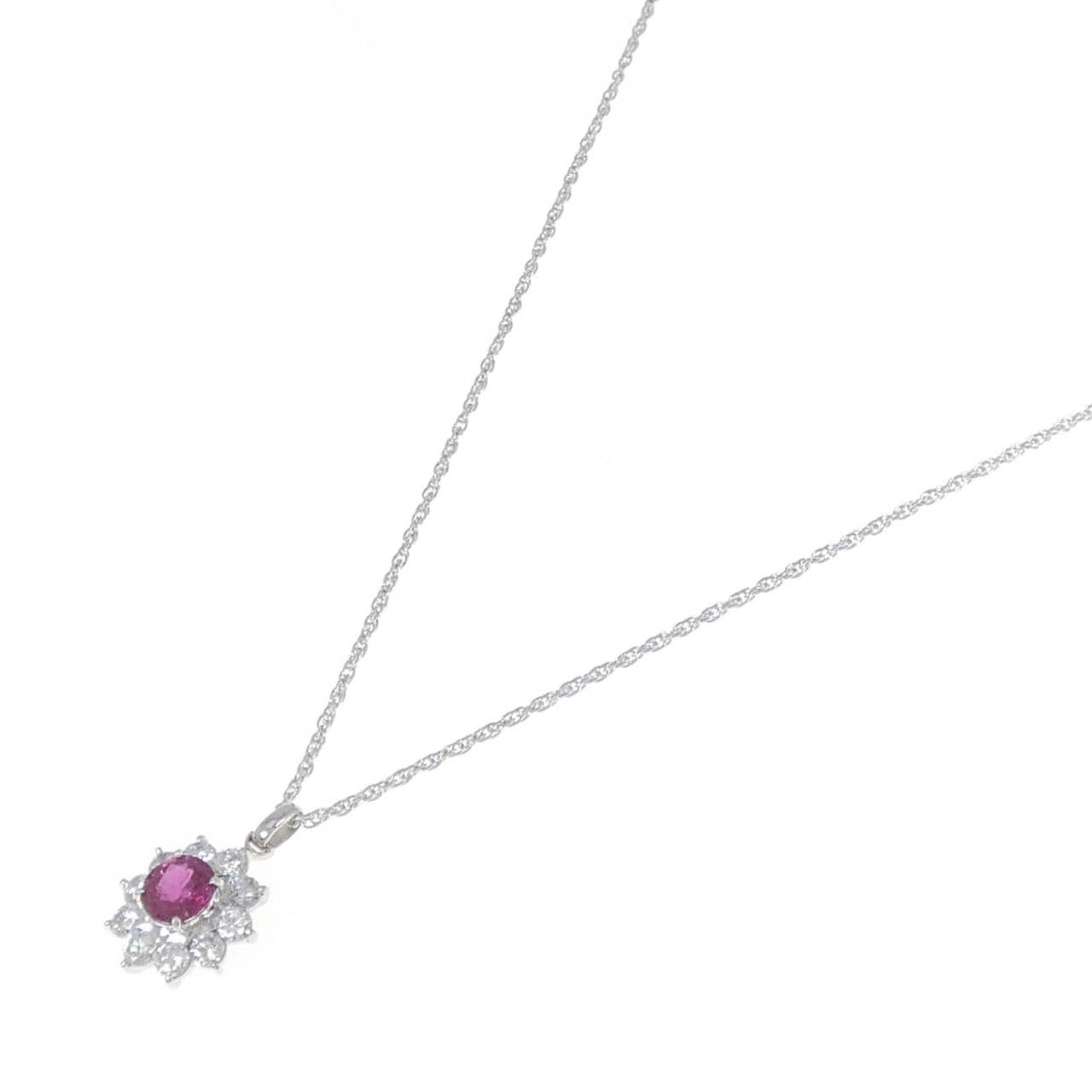 PT ルビー ネックレス 1.17CT