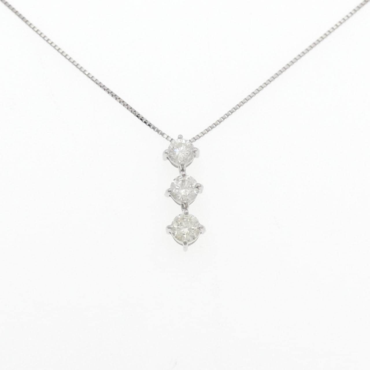 PT900/PT850 三石钻石项链 1.00 克拉