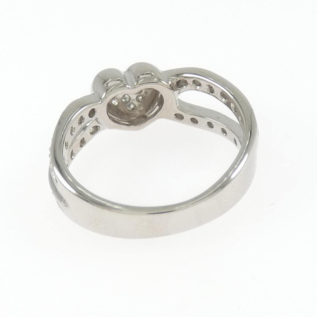 750WG ハート ダイヤモンド リング 0.30CT
