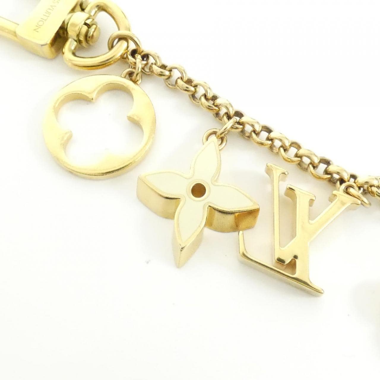 LOUIS VUITTON Bag Charm Chain Fleur De Monogram M65111 Qeelin