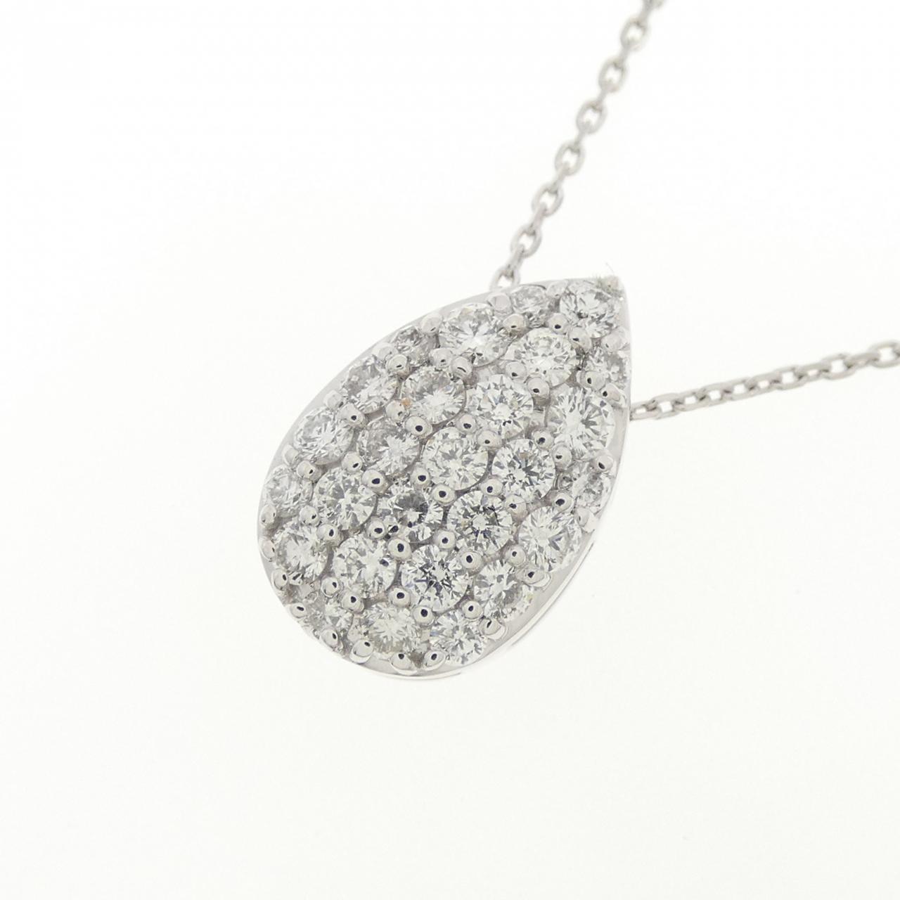 K18WG ダイヤモンド ネックレス 0.50CT