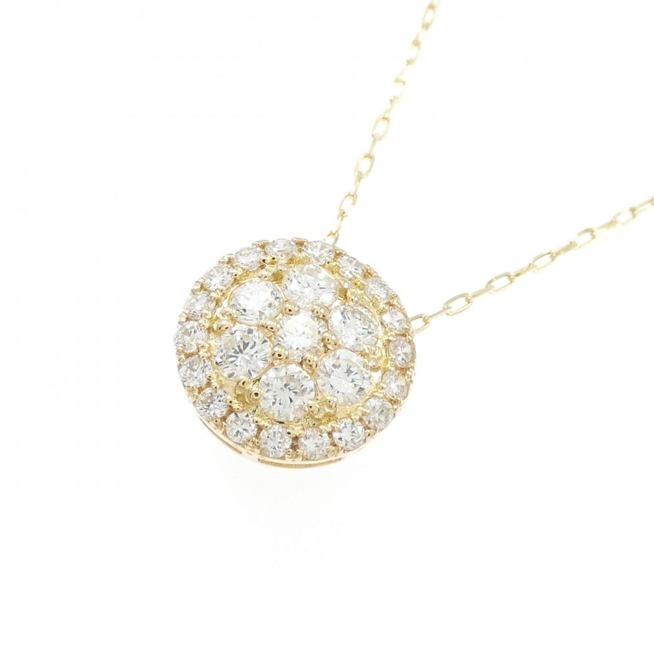 【リメイク】K18YG ダイヤモンド ネックレス 0.30CT