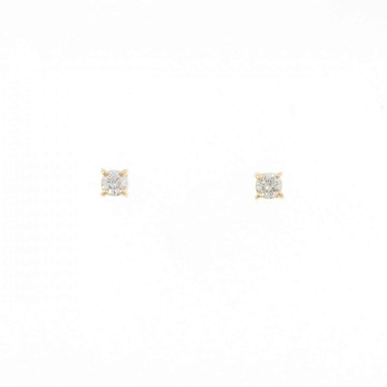【リメイク】K18YG ダイヤモンド ピアス 0.10CT