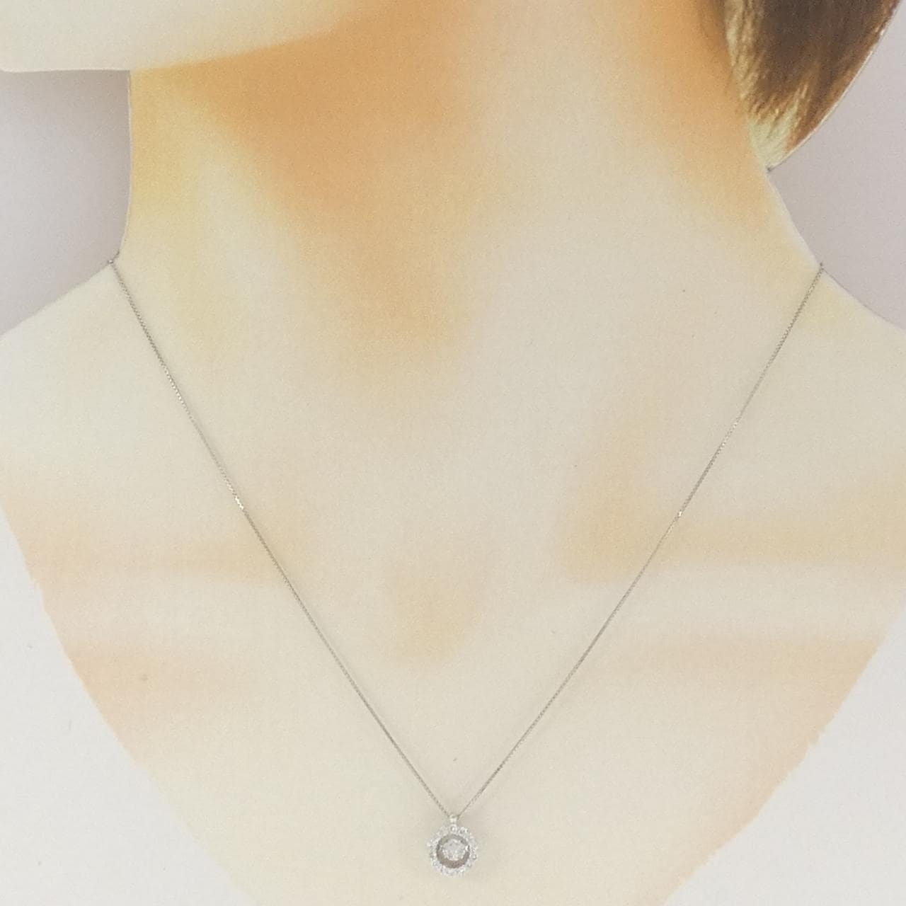 PT900/PT850 ダイヤモンド ネックレス 0.163CT