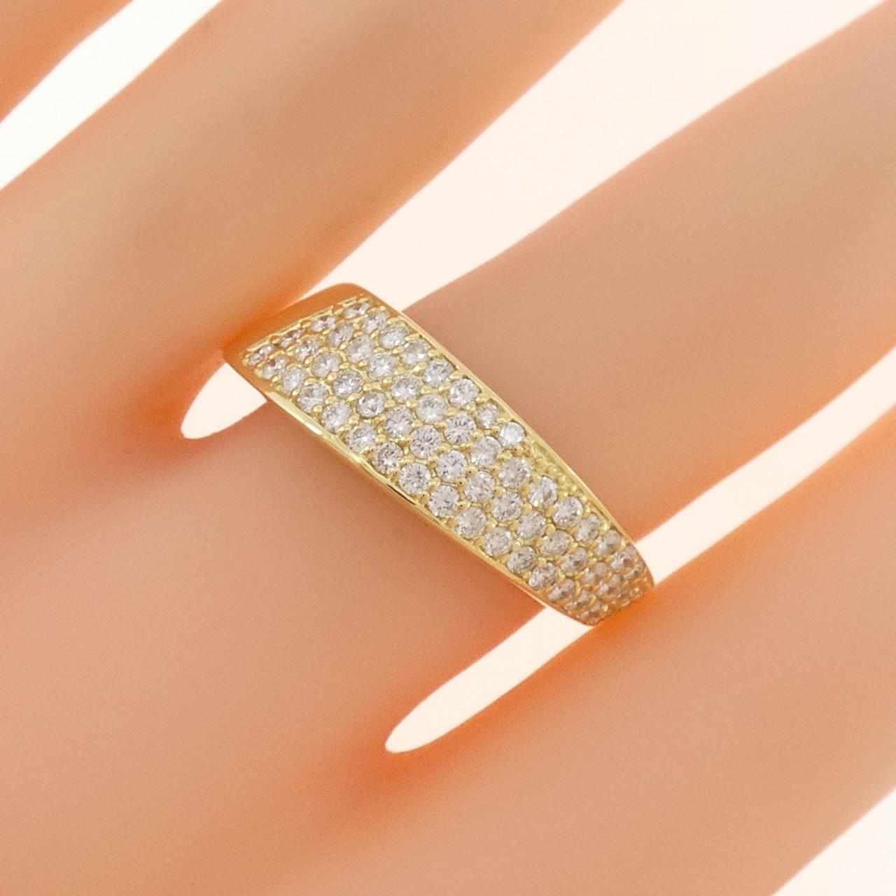 K18YG ダイヤモンド リング 0.70CT