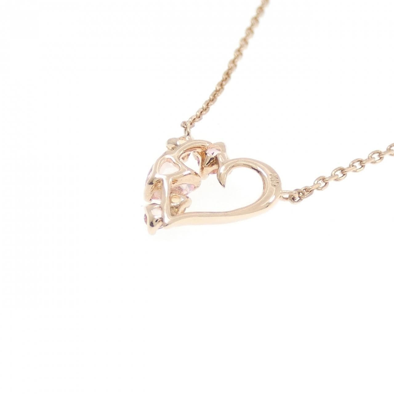 K10PG ハート トパーズ ネックレス