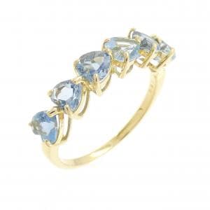 K18YG アクアマリン リング 1.20CT